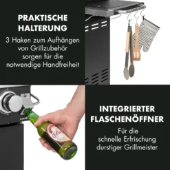 Tomahawk 4.2 SBG Gasgrill 6 Brenner 20,7 KW 64x42cm Grill Edelstahl 8 Tomahawk 4.2 SBG Gasgrill 6 Brenner 20,7 KW 64x42cm Grill Edelstahl -Klarstein Verkaufs 10032308 de 0010 logo