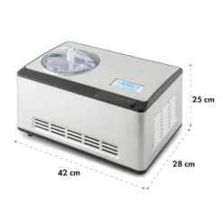 Dolce Bacio Eiscremebereiter Kompressor 2l LCD-Display Touch Edelstahl -Klarstein Verkaufs 10032322 yy 0010 logo Klarstein Dolce Bacio Eiscremebereiter Edelstahl