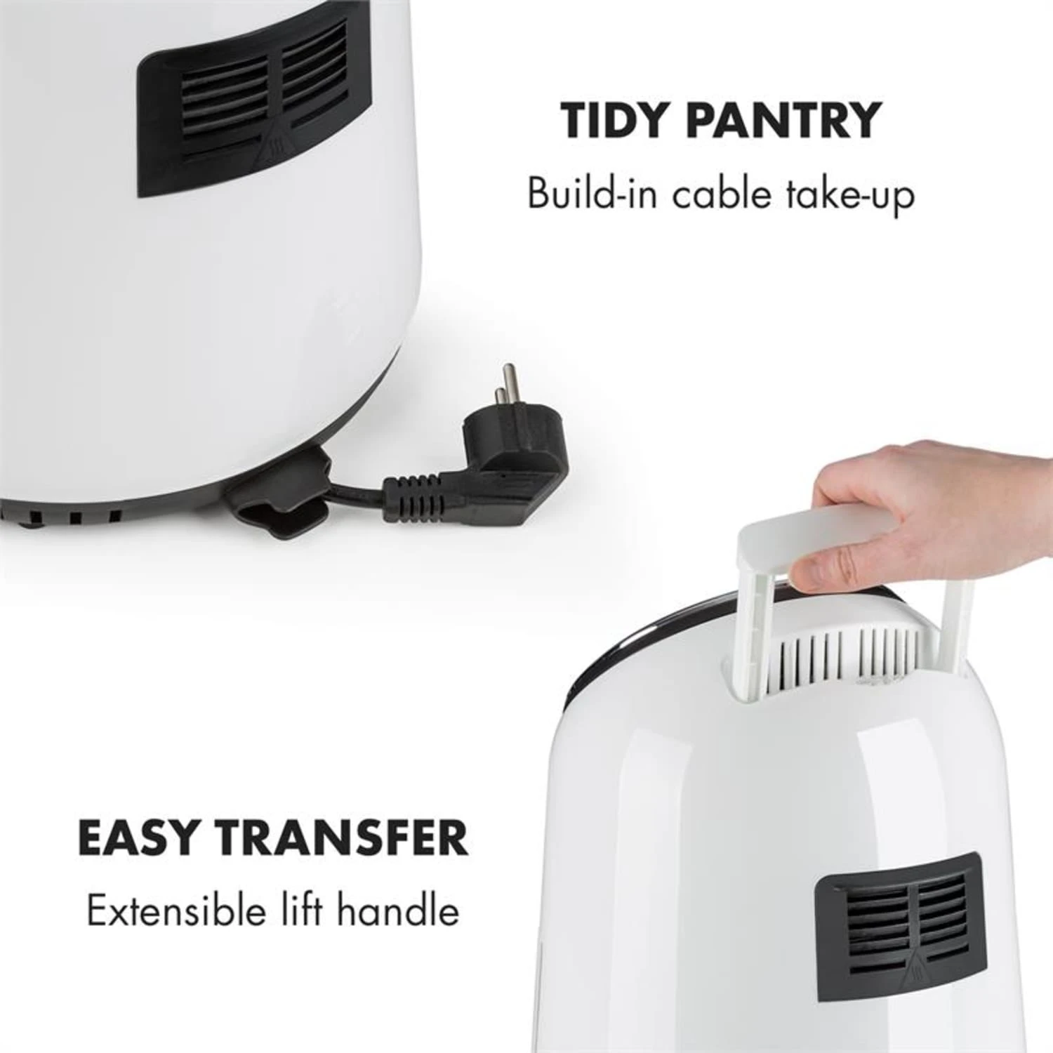 AirVital Heißluftfritteuse 1300W 2,5l CeraPlus-Antihaft Touch weiß AirVital Heißluftfritteuse 1300W 2,5l CeraPlus-Antihaft Touch Weiß -Klarstein Verkaufs 10032331 yy 0009 logo Klarstein AirVital Heissluftfritteuse 1300W weiss