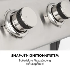 Lucifer 2.0-T Gasgrill 2 X 3,5 KW Brenner 45x44cm Grill Edelstahl -Klarstein Verkaufs 10032455 de 0004 logo