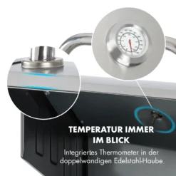 Lucifer 2.0-T Gasgrill 2 X 3,5 KW Brenner 45x44cm Grill Edelstahl -Klarstein Verkaufs 10032455 de 0007 logo