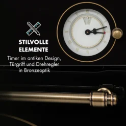 Victoria Einbaubackofen Retro-Design 9 Funktionen 50-250°C Schwarz -Klarstein Verkaufs 10032460 de 0006 logo