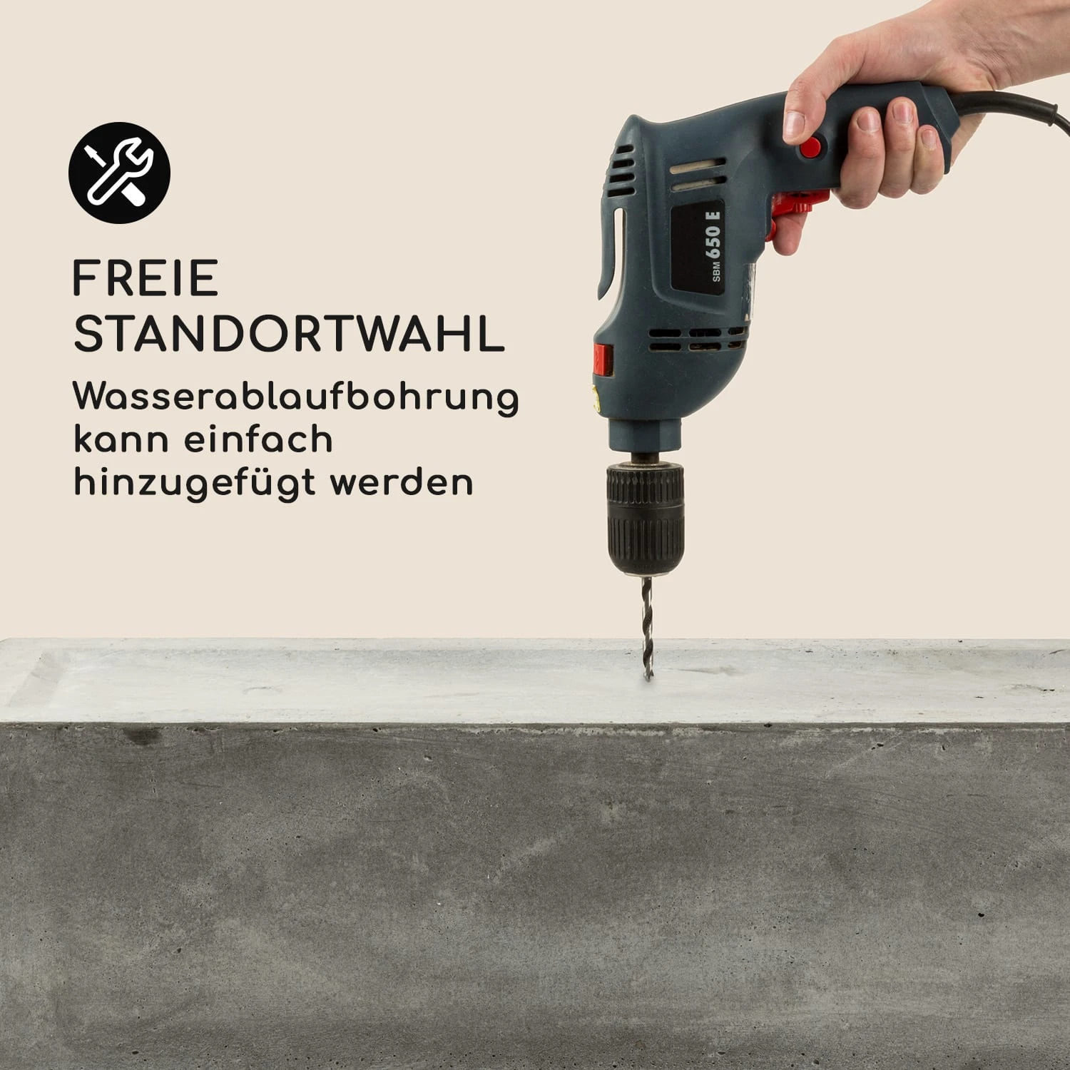 Solidflor Pflanztopf 75 x 20 x 20 cm Fiberglas In-/Outdoor hellgrau Solidflor Pflanztopf 75 X 20 X 20 Cm Fiberglas In-/Outdoor Hellgrau -Klarstein Verkaufs 10032501 de 0006 logo