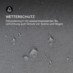 Steakhouse Grilldach 220x215x140cm PE 180 G/m² Flammhemmend Stahl Grau -Klarstein Verkaufs 10032523 de 0006 logo