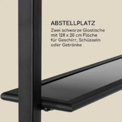 Steakhouse Grilldach 220x215x140cm PE 180 G/m² Flammhemmend Stahl Grau -Klarstein Verkaufs 10032523 de 0007 logo