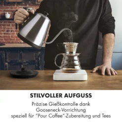 Garcon Wasserkocher 1L 2000W Warmhaltefunktion Schwanenhals Edelstahl 2 Garcon Wasserkocher 1L 2000W Warmhaltefunktion Schwanenhals Edelstahl -Klarstein Verkaufs 10032533 de 0003 logo