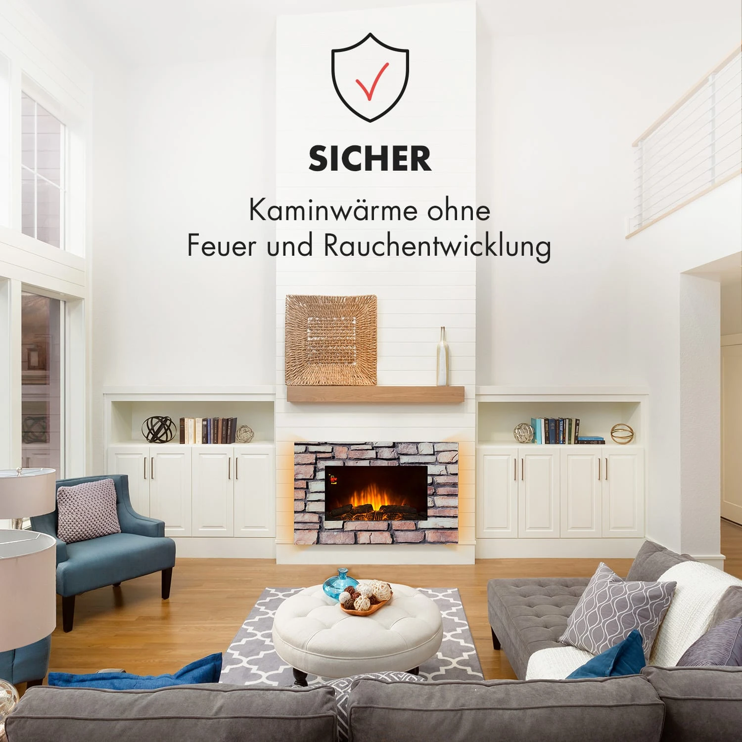 Colmar Elektrischer Kamin Glas 2000W 7 LED-Farben Fernbedienung Colmar Elektrischer Kamin Glas 2000W 7 LED-Farben Fernbedienung -Klarstein Verkaufs 10032536 de 0002 logo