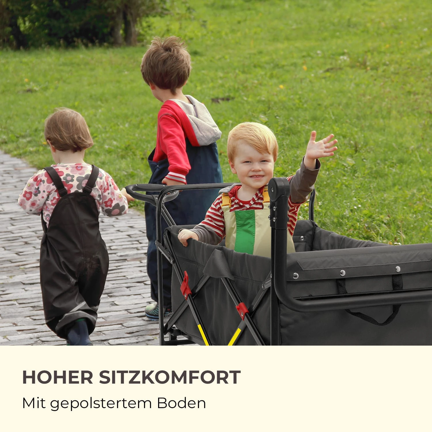 Easy Rider Bollerwagen bis 70kg Teleskopstange zusammenklappbar grau Easy Rider Bollerwagen Bis 70kg Teleskopstange Zusammenklappbar Grau -Klarstein Verkaufs 10032541 de 0008 logo