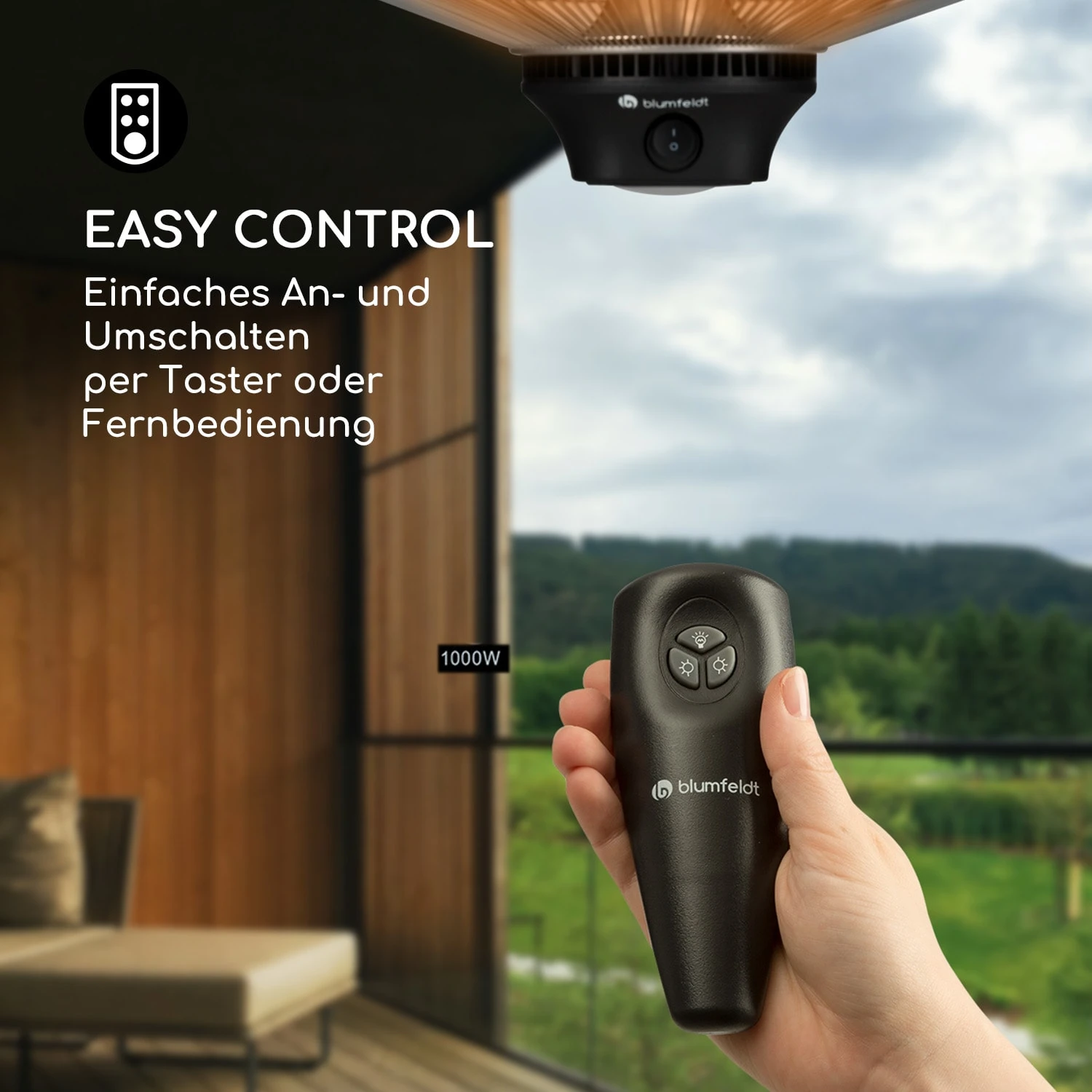 Heat Square Infrarot-Heizstrahler 1000/2000W Carbon IP24 LED Heat Square Infrarot-Heizstrahler 1000/2000W Carbon IP24 LED -Klarstein Verkaufs 10032565 de 0005 logo