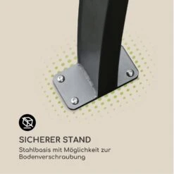 Palazzo Pavillon 4x3m Faltdach Polyester Aluminium Schwarz / Grau -Klarstein Verkaufs 10032577 de 0006 logo