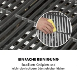 Highgrade 4 IB Gasgrill 6 Brenner 19,8 KW 71x46cm Grill Edelstahl -Klarstein Verkaufs 10032580 de 0010 logo