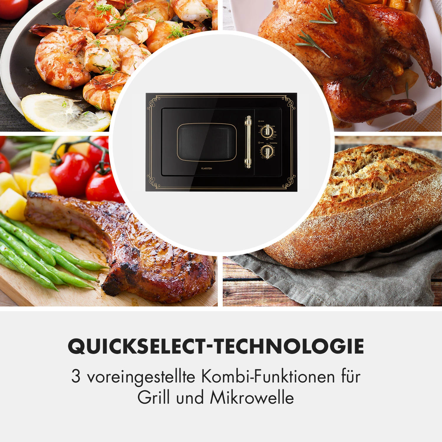 Victoria 20 Einbau-Mikrowelle, 20 l, 800 W, Grill: 1000 W, schwarz Victoria 20 Einbau-Mikrowelle, 20 L, 800 W, Grill: 1000 W, Schwarz -Klarstein Verkaufs 10032591 de 0006 logo