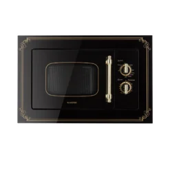 Victoria 20 Einbau-Mikrowelle, 20 L, 800 W, Grill: 1000 W, Schwarz