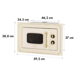 Victoria 20 Einbau-Mikrowelle, 20 L, 800 W, Grill: 1000 W, Elfenbein -Klarstein Verkaufs 10032592 yy 0010 logo