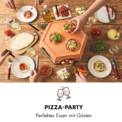 Capricciosa Pizzaofen 1500W Abdeckung Aus Terracotta Warmhaltefunktion -Klarstein Verkaufs 10032597 de 0005 logo