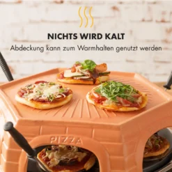 Capricciosa Pizzaofen 1500W Abdeckung Aus Terracotta Warmhaltefunktion -Klarstein Verkaufs 10032597 de 0006 logo