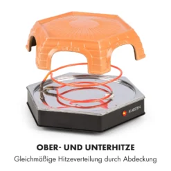 Capricciosa Pizzaofen 1500W Abdeckung Aus Terracotta Warmhaltefunktion -Klarstein Verkaufs 10032597 de 0007 logo