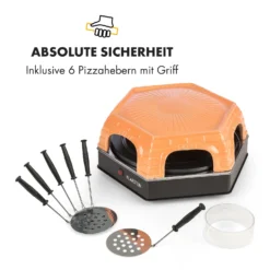 Capricciosa Pizzaofen 1500W Abdeckung Aus Terracotta Warmhaltefunktion -Klarstein Verkaufs 10032597 de 0008 logo