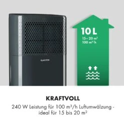 DryFy 10 Luftentfeuchter Dehumidifier 240W 10l/d 100m³/h 15-20m² -Klarstein Verkaufs 10032662 de 0003 logo