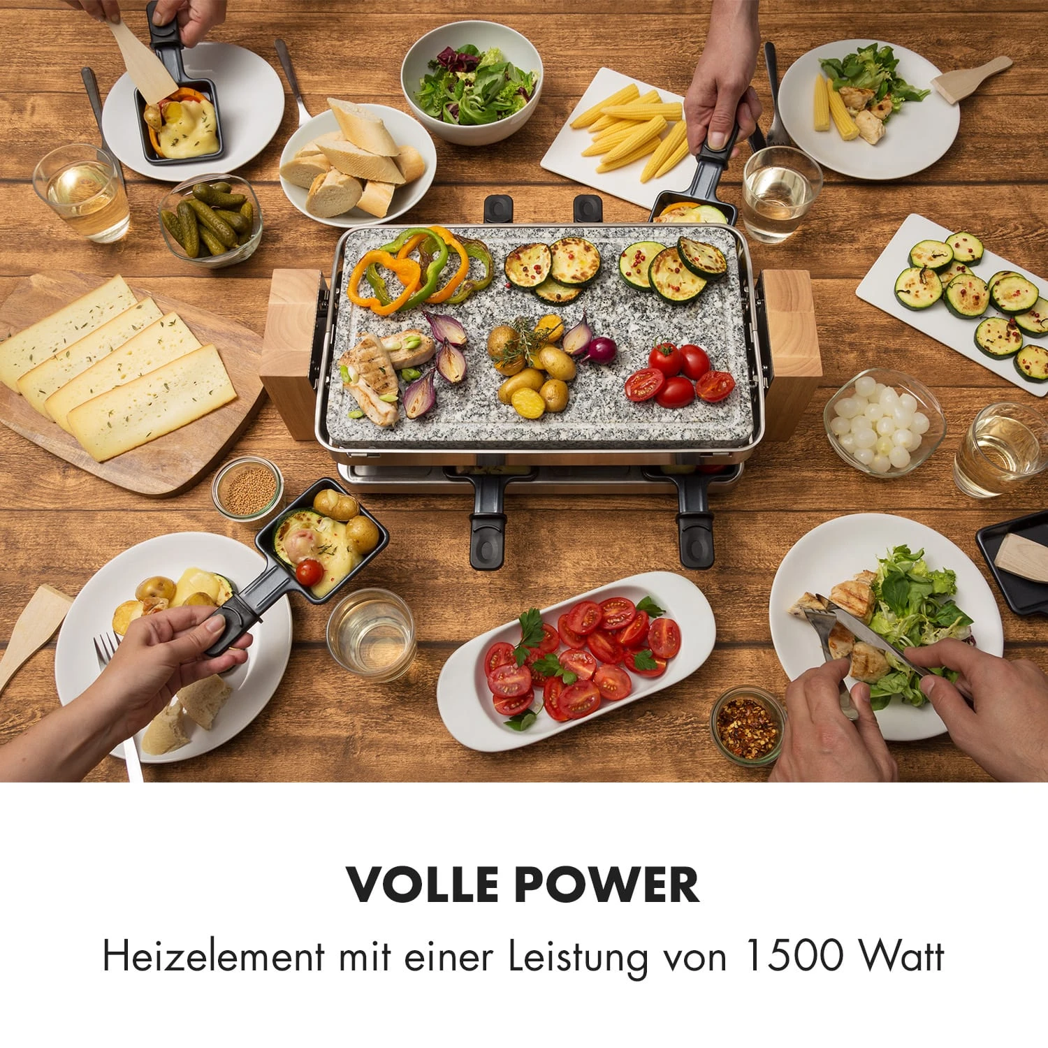 Prime-Rib Raclettegrill 8 Pers. 1500 W Natursteinplatte Edelstahl Holz Prime-Rib Raclettegrill 8 Pers. 1500 W Natursteinplatte Edelstahl Holz -Klarstein Verkaufs 10032695 de 0002 logo