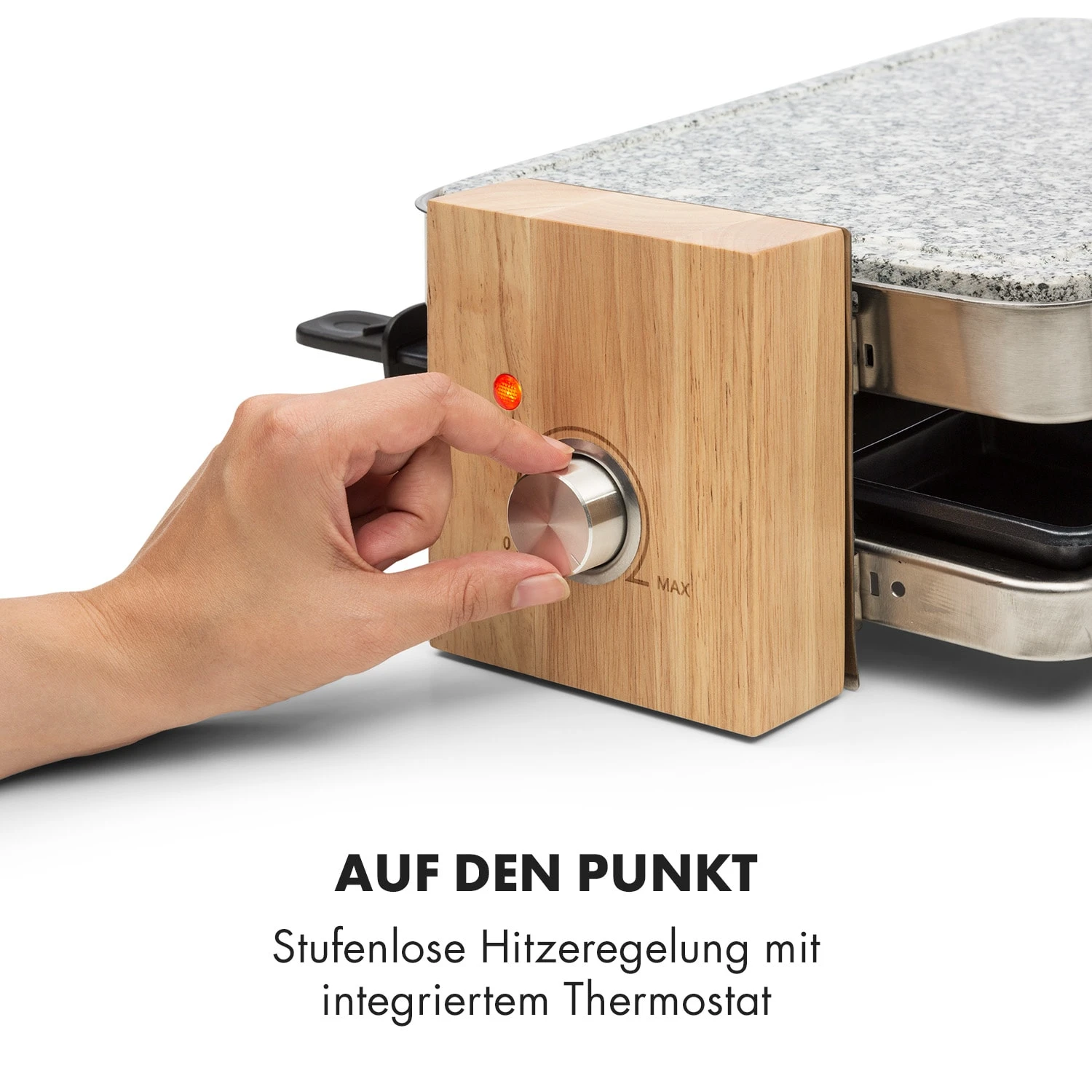 Prime-Rib Raclettegrill 8 Pers. 1500 W Natursteinplatte Edelstahl Holz Prime-Rib Raclettegrill 8 Pers. 1500 W Natursteinplatte Edelstahl Holz -Klarstein Verkaufs 10032695 de 0005 logo