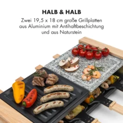 Chateaubriand Nuovo Raclette 1200W Aluminium / Stein 8 Personen Holz -Klarstein Verkaufs 10032729 de 0003 logo