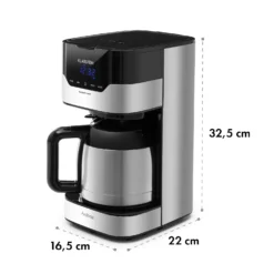 Kaffeemaschine Arabica 800W EasyTouch Control Silber/schwarz -Klarstein Verkaufs 10032772 yy 0007 logo