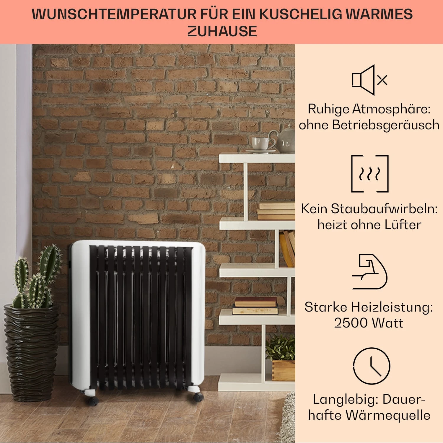Thermaxx 2500 Ölradiator 2500W 5-35° C 24h-Timer weiß/schwarz Thermaxx 2500 Ölradiator 2500W 5-35° C 24h-Timer Weiß/schwarz -Klarstein Verkaufs 10032775 de 0002 usp