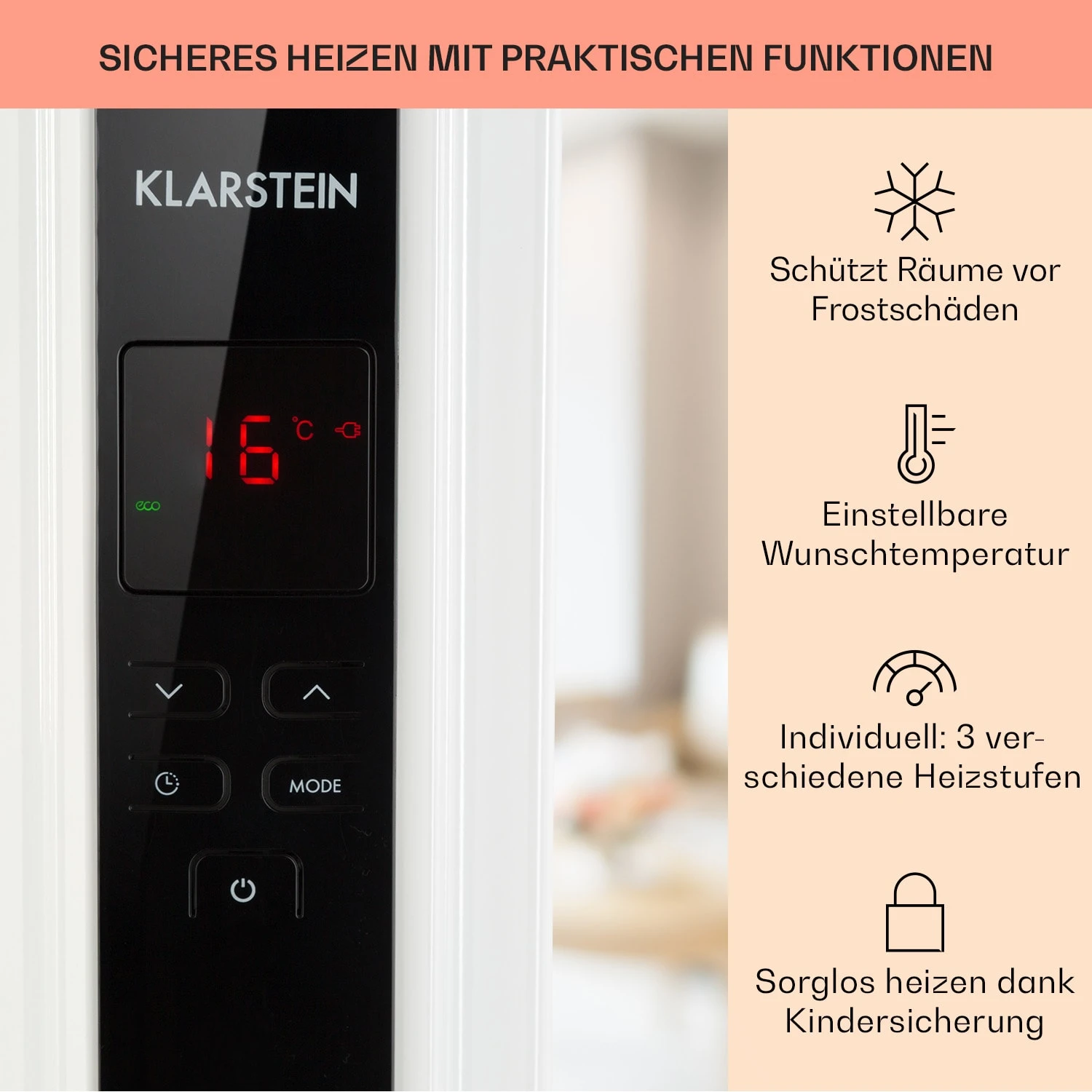 Thermaxx 2500 Ölradiator 2500W 5-35° C 24h-Timer weiß/schwarz Thermaxx 2500 Ölradiator 2500W 5-35° C 24h-Timer Weiß/schwarz -Klarstein Verkaufs 10032775 de 0004 usp