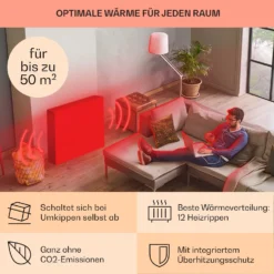 Thermaxx 2500 Ölradiator 2500W 5-35° C 24h-Timer Weiß/schwarz 4 Thermaxx 2500 Ölradiator 2500W 5-35° C 24h-Timer Weiß/schwarz -Klarstein Verkaufs 10032775 de 0005 usp