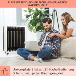 Thermaxx 2500 Ölradiator 2500W 5-35° C 24h-Timer Weiß/schwarz 6 Thermaxx 2500 Ölradiator 2500W 5-35° C 24h-Timer Weiß/schwarz -Klarstein Verkaufs 10032775 de 0007 usp