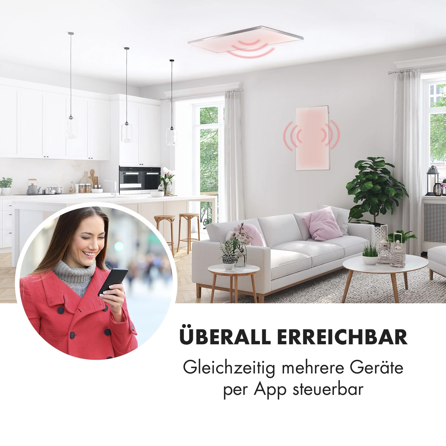 Wonderwall Smart Infrarotheizung 50x90cm App 450W Wochentimer IP24 Wonderwall Smart Infrarotheizung 50x90cm App 450W Wochentimer IP24 -Klarstein Verkaufs 10032783 de 0003 logo