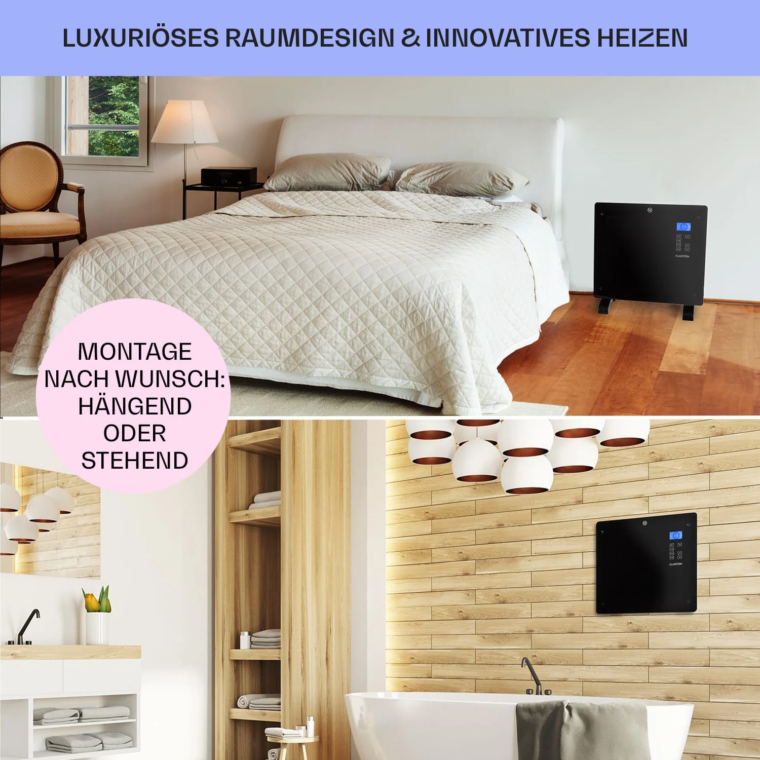 Norderney Konvektions-Heizgerät Thermostat Timer 1000W 20m² Norderney Konvektions-Heizgerät Thermostat Timer 1000W 20m² -Klarstein Verkaufs 10032787 de 0007 usp