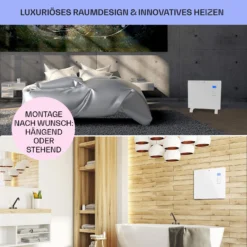 Norderney Konvektions-Heizgerät Thermostat Timer 1000W 20m² Weiß -Klarstein Verkaufs 10032788 de 0007 usp