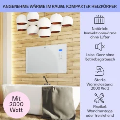 Norderney Konvektions-Heizgerät Thermostat Timer 2000W 30m² Weiß -Klarstein Verkaufs 10032790 de 0002 usp