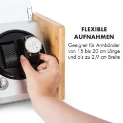 Hanoi 2 Uhrenbeweger, 2 Uhren, 3 Geschwindigkeiten, 4 Modi, Bambus -Klarstein Verkaufs 10032797 de 0007 logo