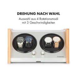 Hanoi 4 Uhrenbeweger, 4 Uhren, 3 Geschwindigkeiten, 4 Modi, Bambus 3 Hanoi 4 Uhrenbeweger, 4 Uhren, 3 Geschwindigkeiten, 4 Modi, Bambus -Klarstein Verkaufs 10032798 de 0004 logo