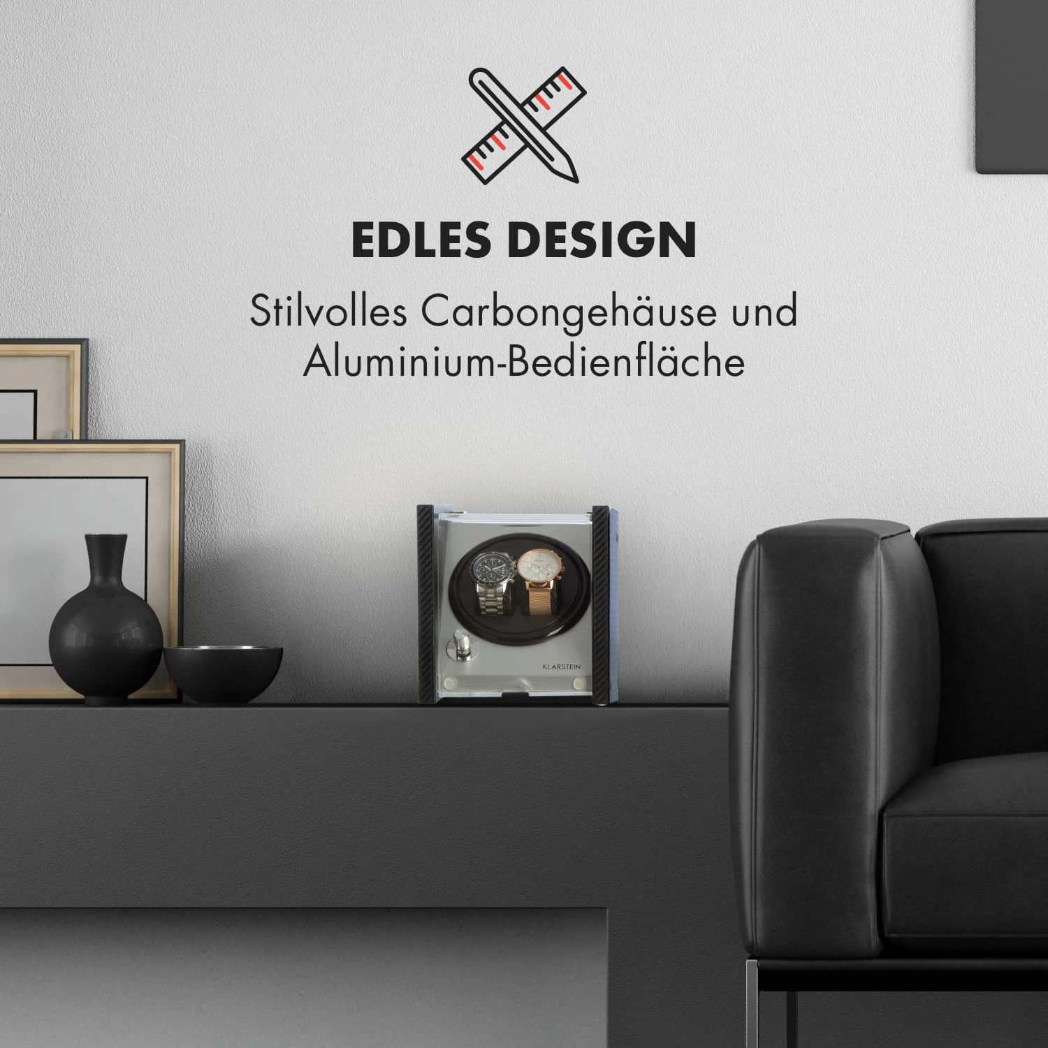 Tokyo 2 Uhrenbeweger, 2 Uhren, 3 Geschwindigkeiten, 4 Modi, schwarz Tokyo 2 Uhrenbeweger, 2 Uhren, 3 Geschwindigkeiten, 4 Modi, Schwarz -Klarstein Verkaufs 10032799 de 0005 logo