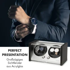 Tokyo 4 Uhrenbeweger, 4 Uhren, 3 Geschwindigkeiten, 4 Modi, Schwarz 1 Tokyo 4 Uhrenbeweger, 4 Uhren, 3 Geschwindigkeiten, 4 Modi, Schwarz -Klarstein Verkaufs 10032800 de 0002 logo