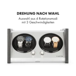 Tokyo 4 Uhrenbeweger, 4 Uhren, 3 Geschwindigkeiten, 4 Modi, Schwarz 3 Tokyo 4 Uhrenbeweger, 4 Uhren, 3 Geschwindigkeiten, 4 Modi, Schwarz -Klarstein Verkaufs 10032800 de 0004 logo