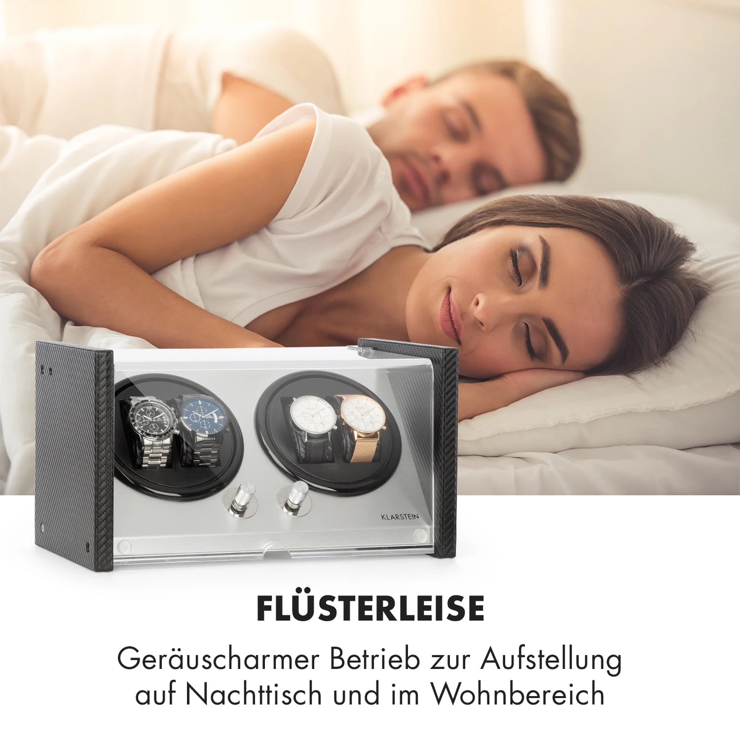 Tokyo 4 Uhrenbeweger, 4 Uhren, 3 Geschwindigkeiten, 4 Modi, schwarz Tokyo 4 Uhrenbeweger, 4 Uhren, 3 Geschwindigkeiten, 4 Modi, Schwarz -Klarstein Verkaufs 10032800 de 0006 logo