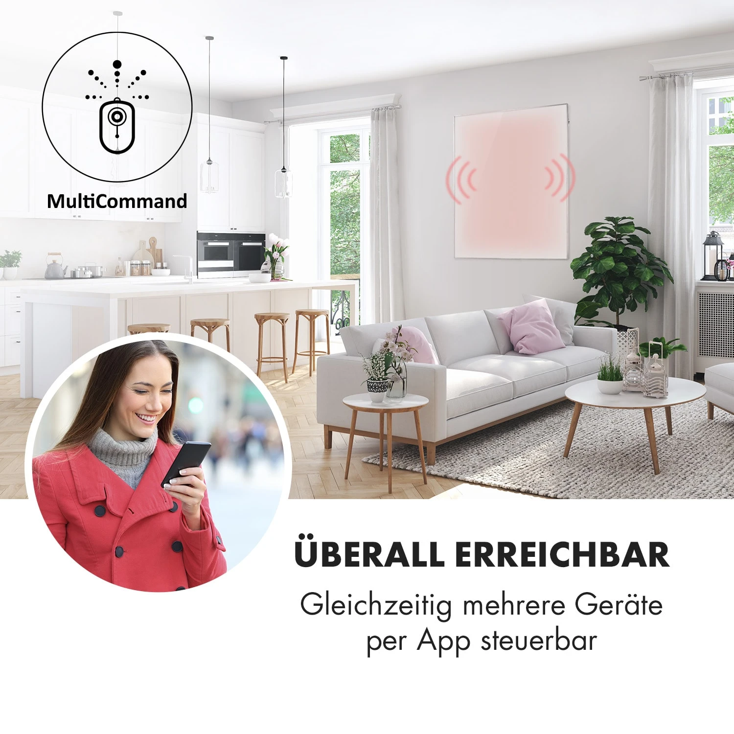 Wonderwall Smart Infrarotheizung 100x120cm App 1200W Wochentimer IP24 Wonderwall Smart Infrarotheizung 100x120cm App 1200W Wochentimer IP24 -Klarstein Verkaufs 10032804 de 0003 logo