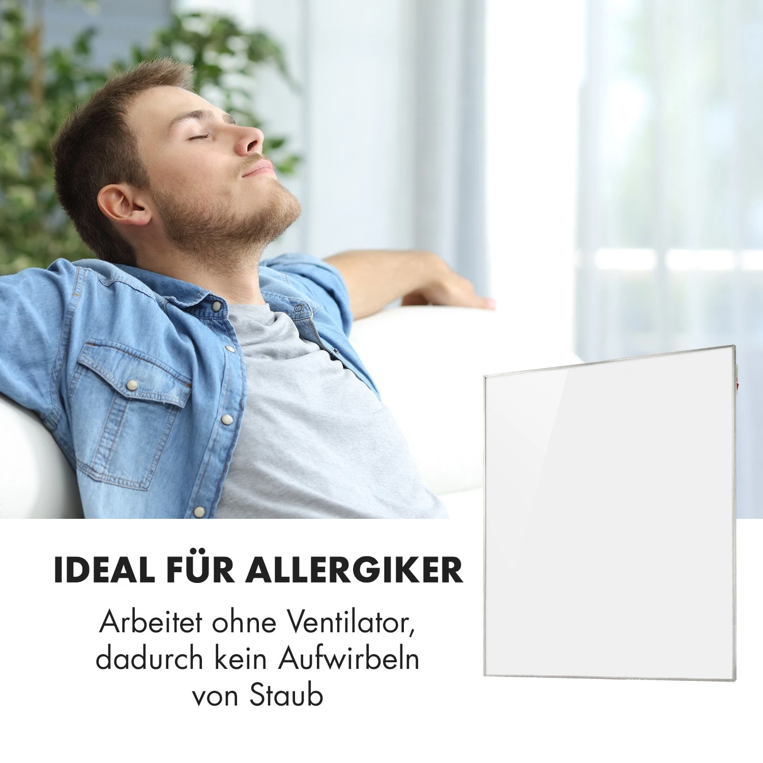 Wonderwall Smart Infrarotheizung 100x120cm App 1200W Wochentimer IP24 Wonderwall Smart Infrarotheizung 100x120cm App 1200W Wochentimer IP24 -Klarstein Verkaufs 10032804 de 0007 logo