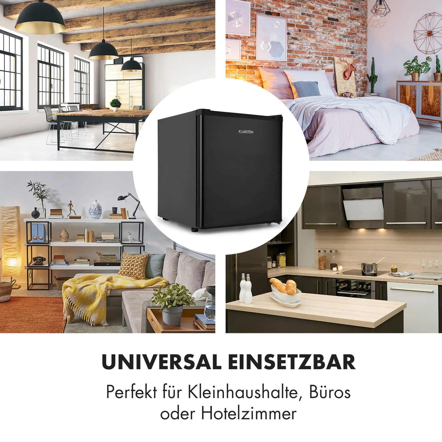 Snoopy Eco Mini-Kühlschrank mit Gefrierfach 41 Liter 39dB Snoopy Eco Mini-Kühlschrank Mit Gefrierfach 41 Liter 39dB -Klarstein Verkaufs 10032856 de 0007 logo