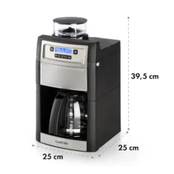 Aromatica II Duo Kaffeemaschine, Integriertes Mahlwerk, 1,25 L Silber 10 Aromatica II Duo Kaffeemaschine, Integriertes Mahlwerk, 1,25 L Silber -Klarstein Verkaufs 10032865 yy 0011 logo Klarstein Aromatica II Duo Kaffeemaschine schwarz