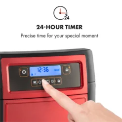 Aromatica II Duo Kaffeemaschine, Integriertes Mahlwerk, 1,25 L, Rot 4 Aromatica II Duo Kaffeemaschine, Integriertes Mahlwerk, 1,25 L, Rot -Klarstein Verkaufs 10032866 yy 0005 logo Klarstein Aromatica II Duo Kaffeemaschine rot