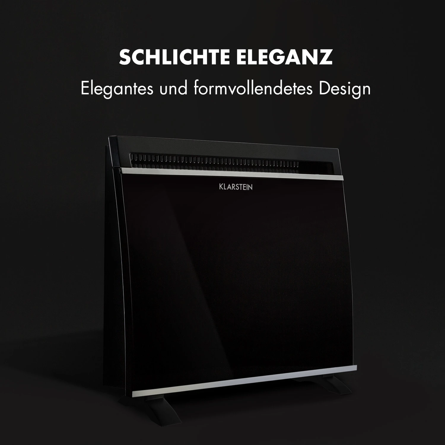 Gotland Glaskonvektor 600, 900 und 1500W Standgerät schwarz Gotland Glaskonvektor 600, 900 Und 1500W Standgerät Schwarz -Klarstein Verkaufs 10032867 de 0007 logo