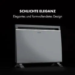 Gotland Konvektorheizung 600/900/1500W Glasfront Standgerät Weiß -Klarstein Verkaufs 10032868 de 0007 logo