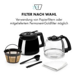 Aromatica II Set Kaffeemaschine, Mahlwerk, 1,25 L, Schwarz -Klarstein Verkaufs 10032874 de 0004 logo