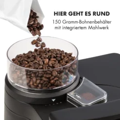 Aromatica II Thermo Kaffeemaschine, Mahlwerk, 1,25 L, Schwarz -Klarstein Verkaufs 10032876 de 0008 logo